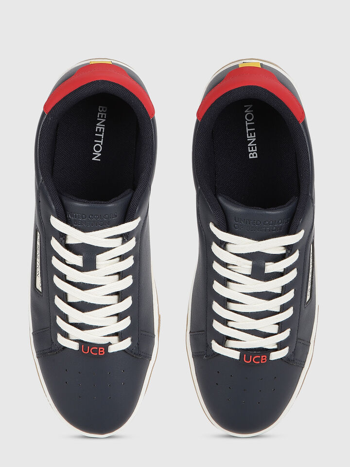 PU SNEAKER WITH POP-UP DOUBLE COLOR SOLE image number 4